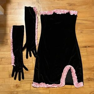 Simplecoolgirl black velvet dress